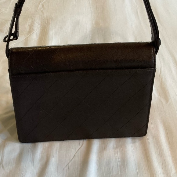 Chanel chocolate brown vintage caviar leather  with convertible strap - Picture 12 of 16